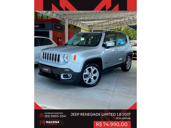 JEEP RENEGADE 1.8 16V FLEX LIMITED 4P AUTOMÁTICO JEEP RENEGADE 1.8 16V FLEX LIMITED 4P AUTOMÁTICO